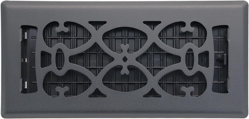 Matte Black Floor Register Vents