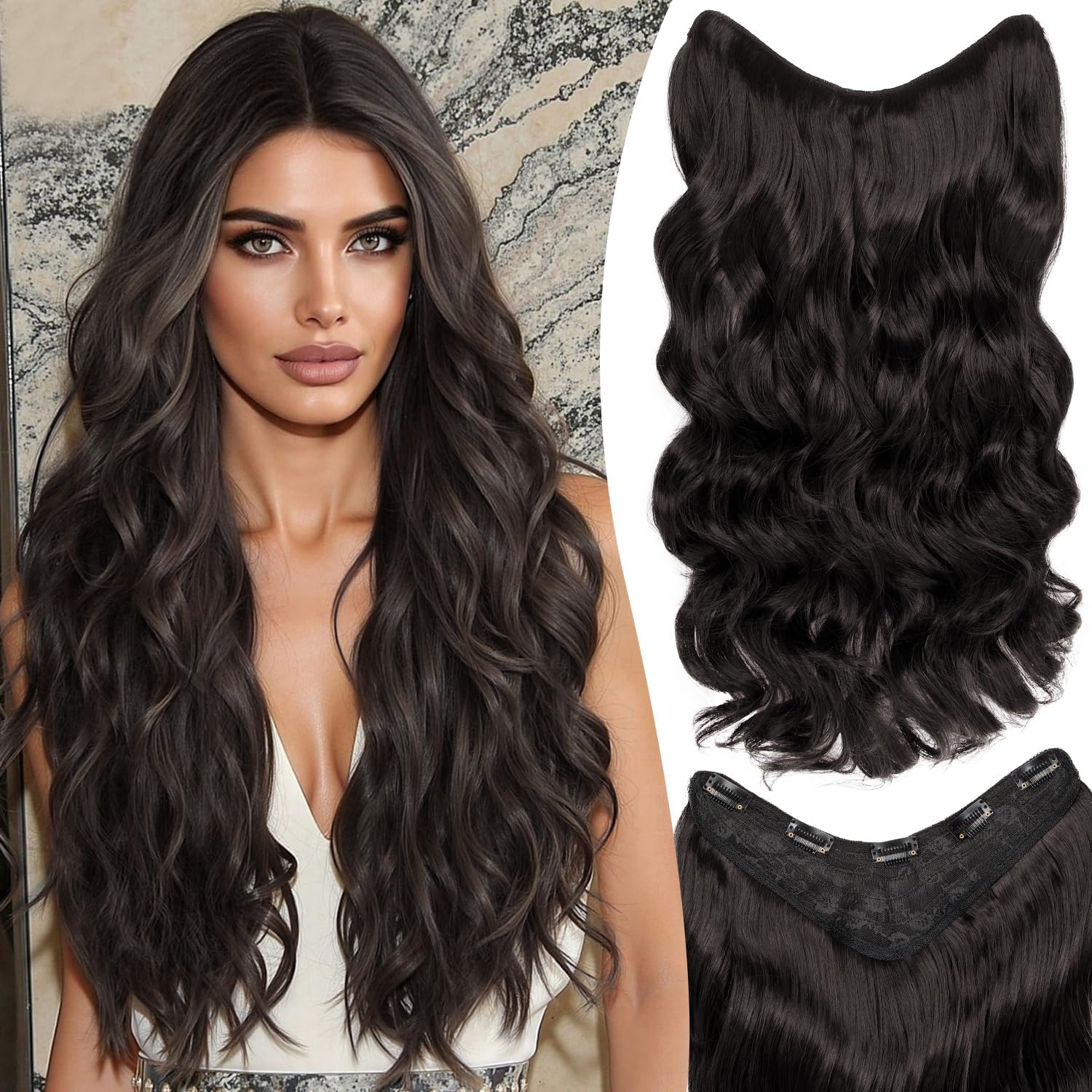 HANDAOYOU Clip-In Hair Extensions