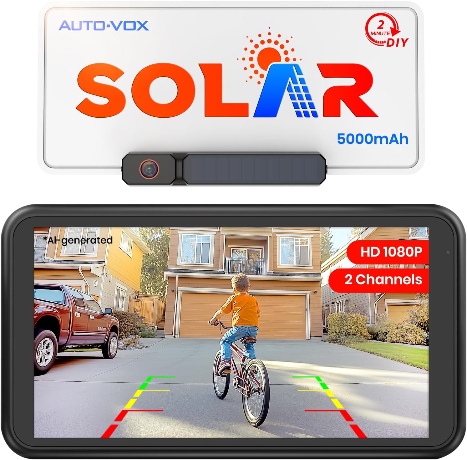 AUTO-VOX Solar Wireless Backup Cameras