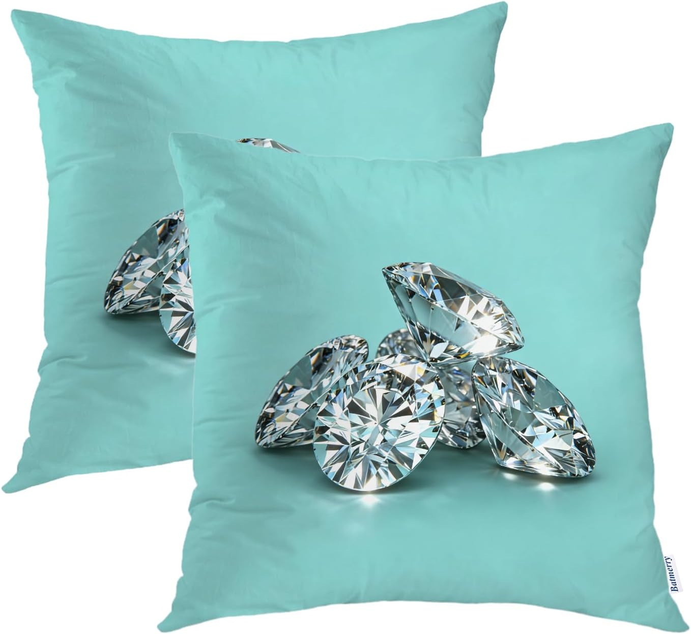 Batmerry Blue Stone Pillow Covers