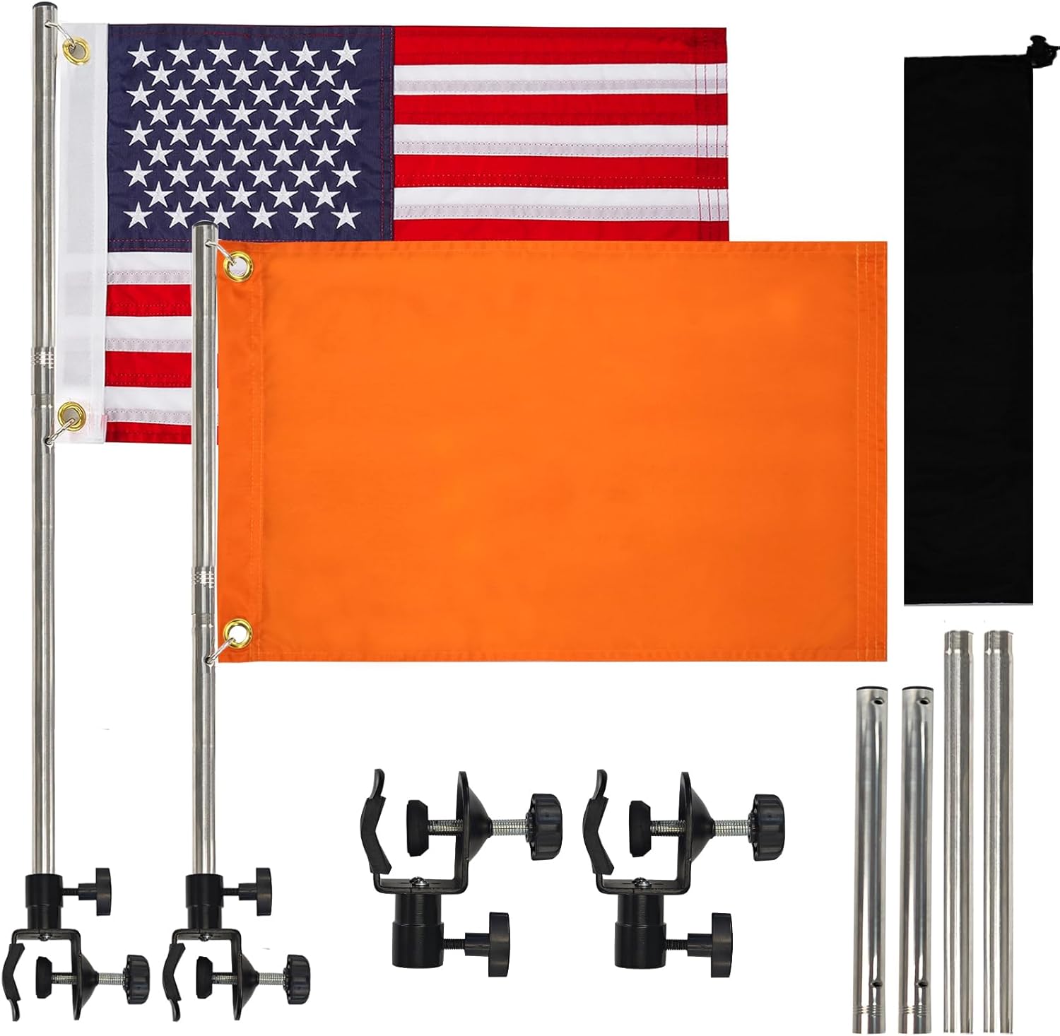 2 Pack Boat American Flags