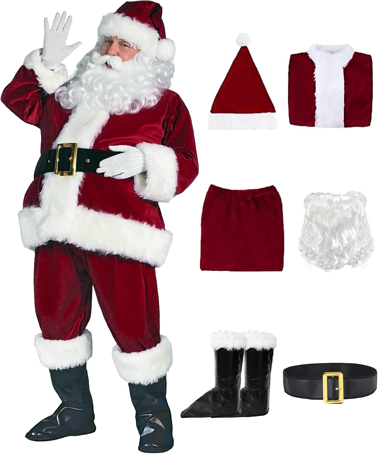 Santa Claus Costumes (6PCS, XL