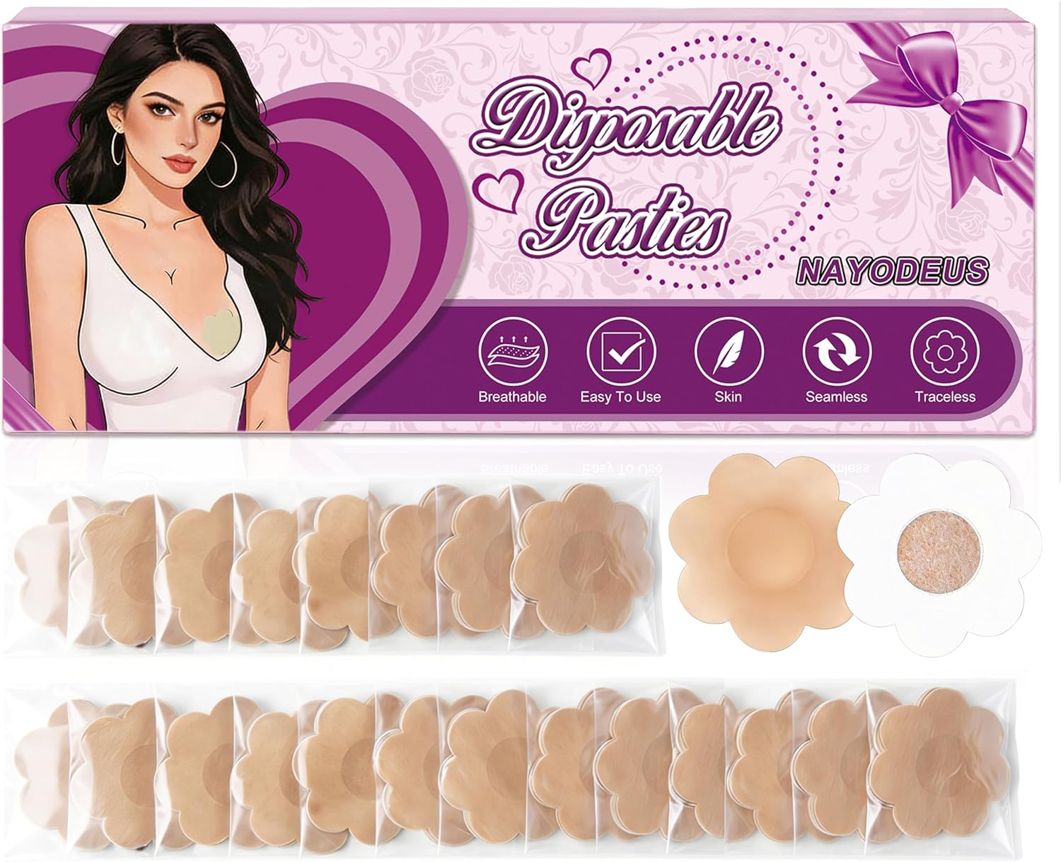 NAYODEUS Disposable Nipple Pasties