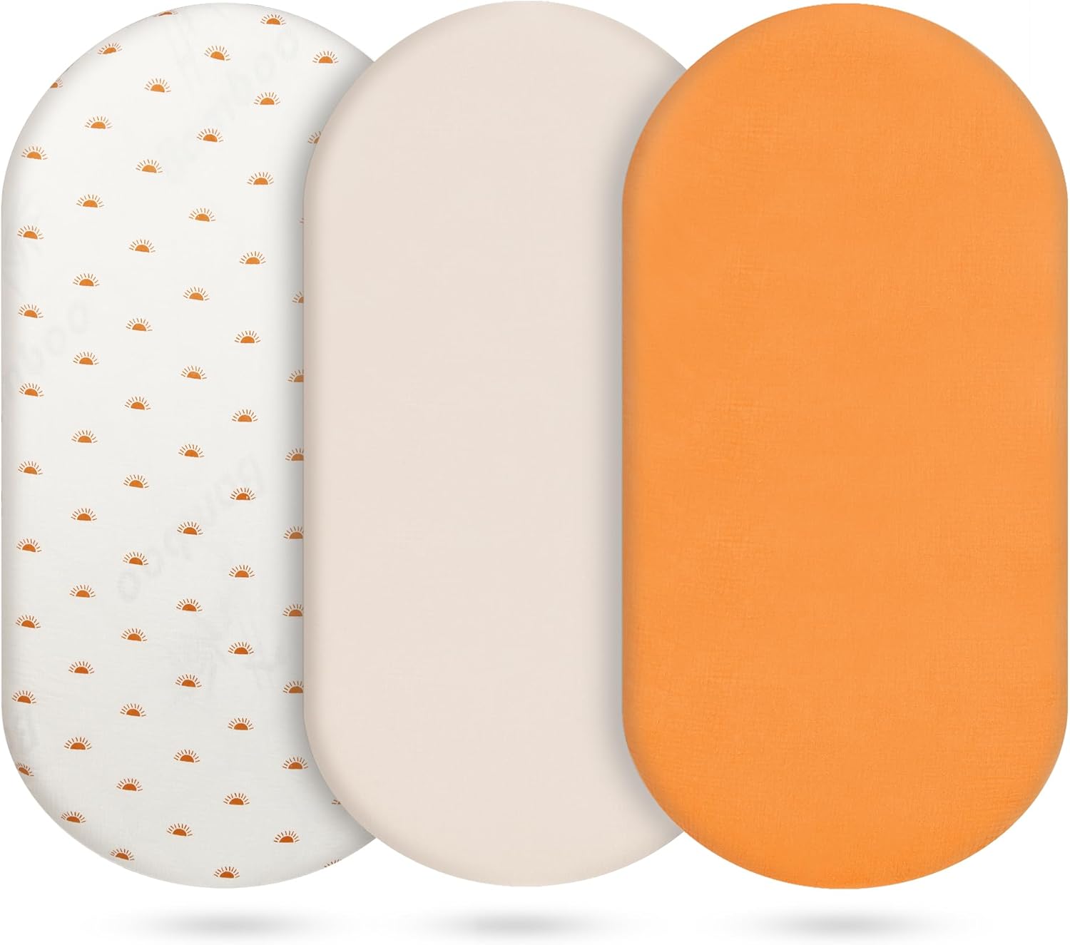 Muslin Bassinet Sheets (Orange