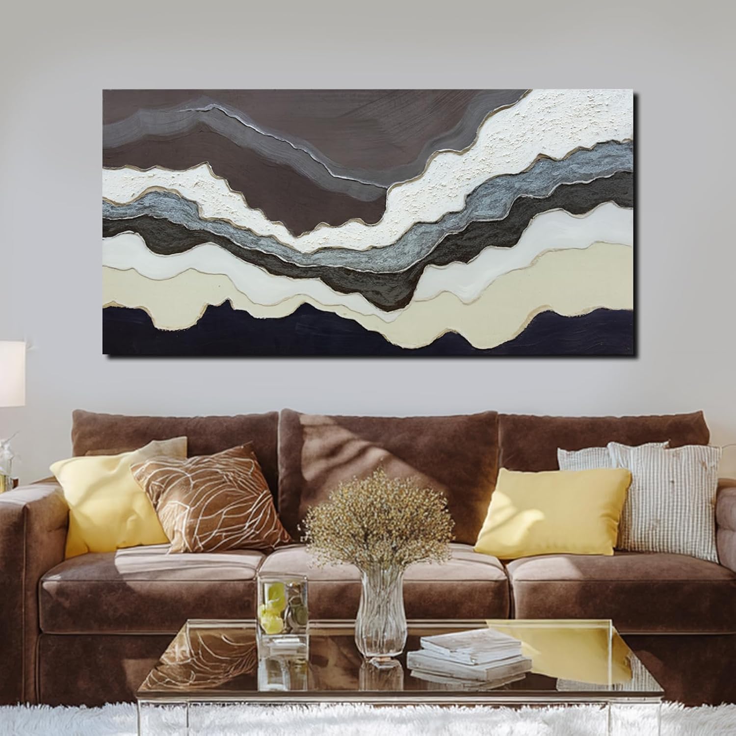 Beige Abstract Canvas Prints