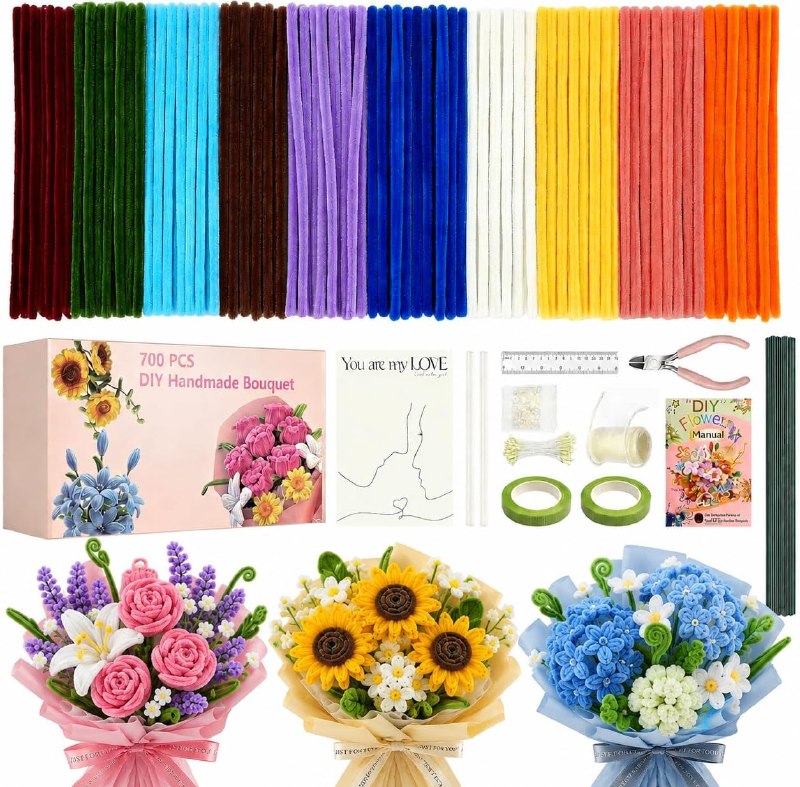 Nordun Pipe Cleaner Flower Kits