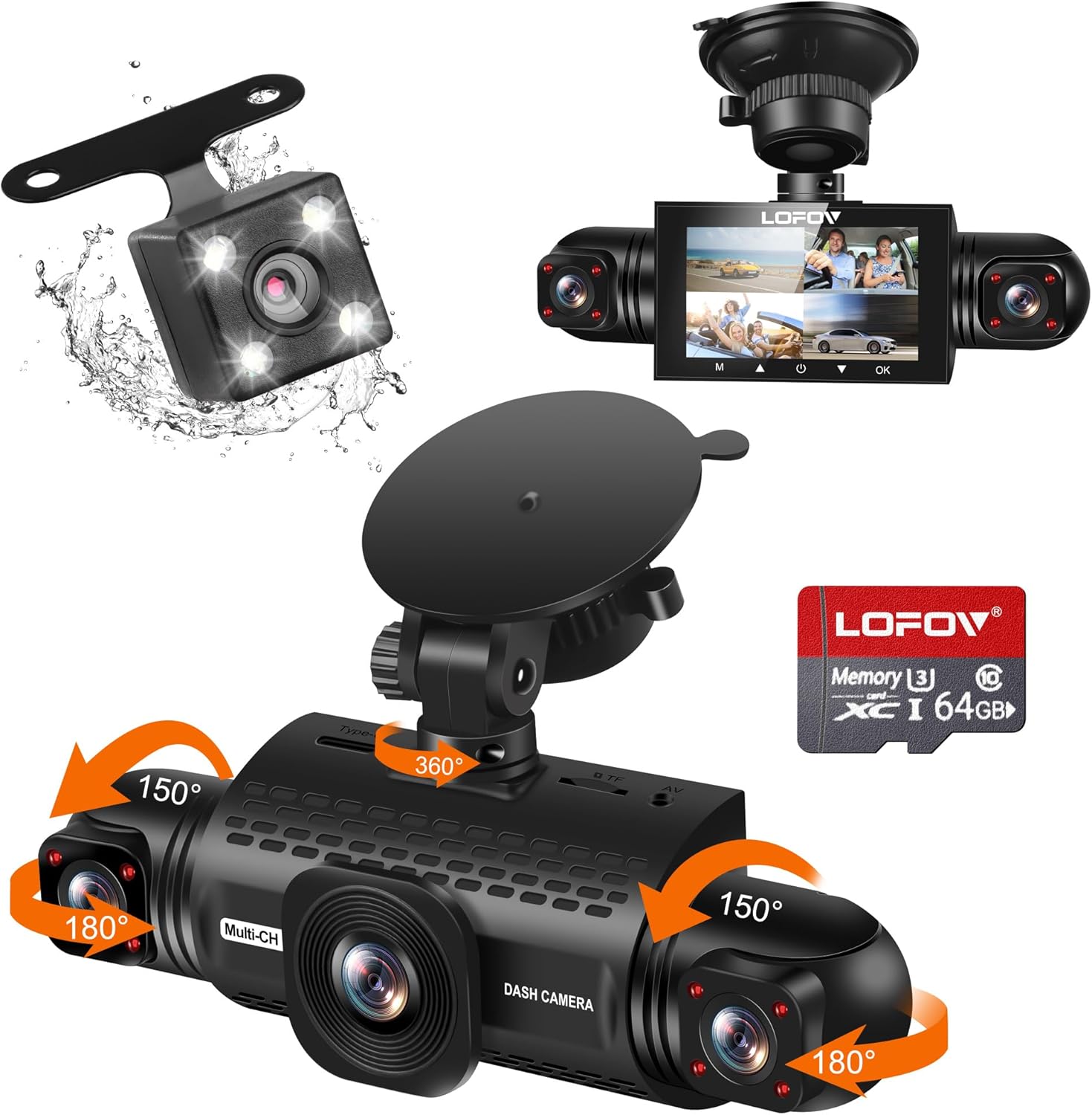 LOFOV 360 Dash Cams