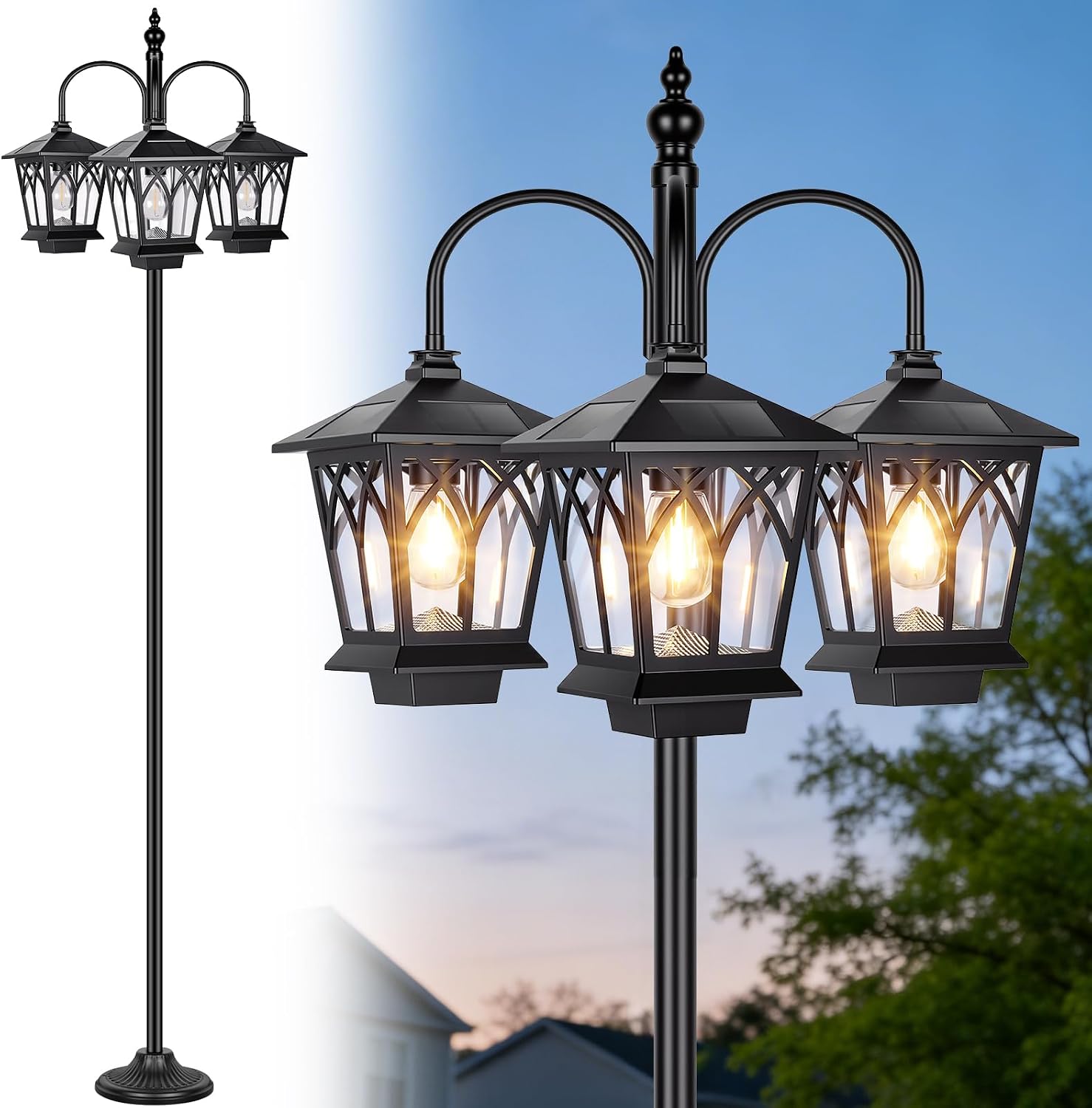 TOWPONICS Solar Lamp Posts