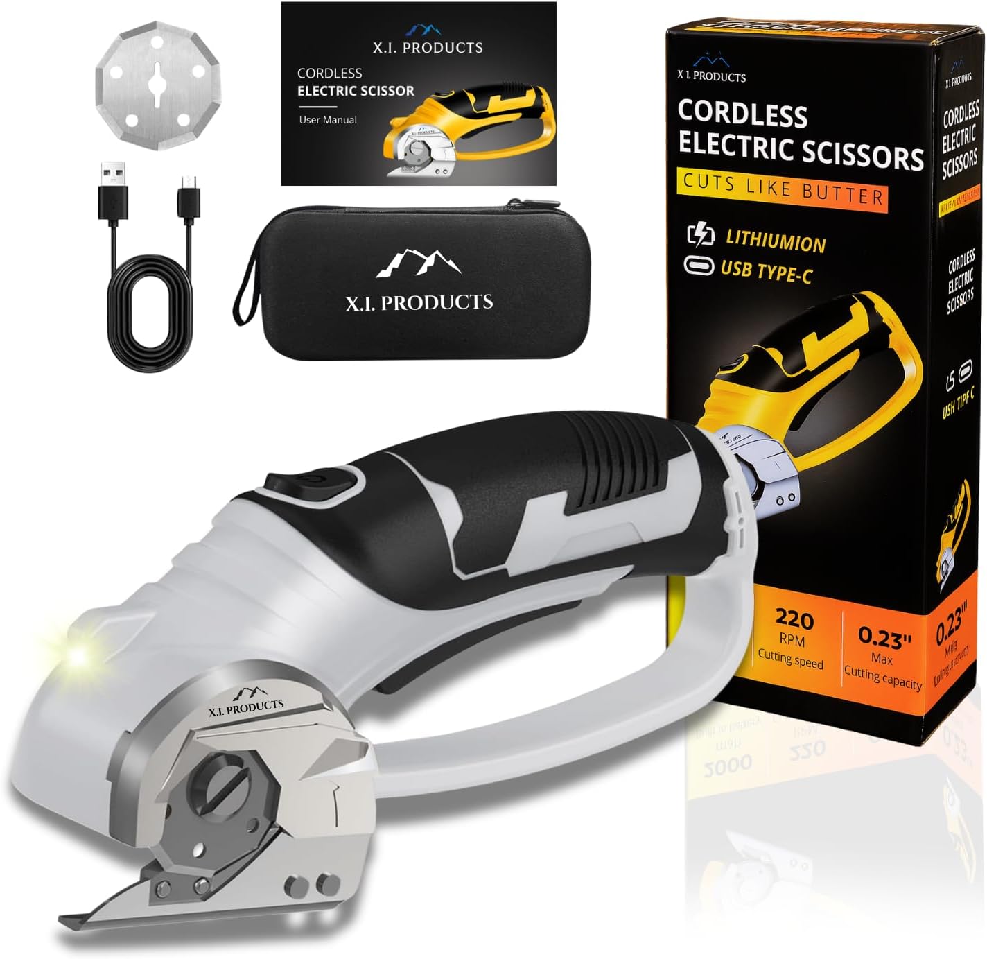 Rotary Cordless Electric Scissors