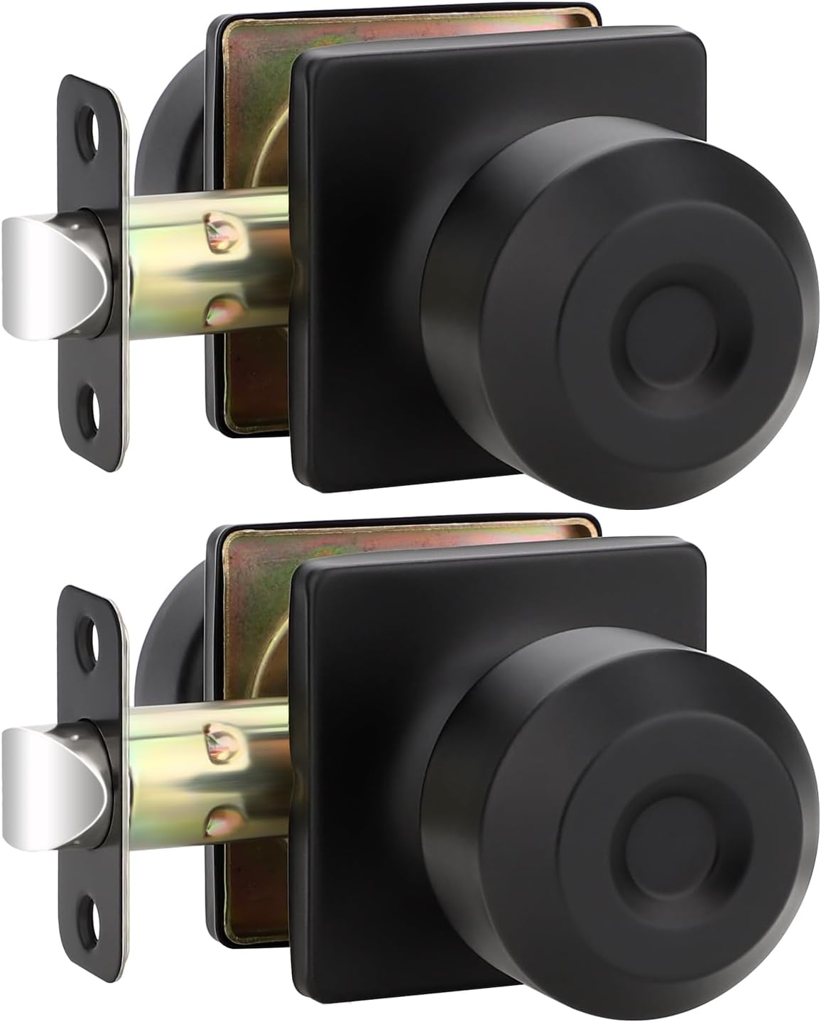 Matte Black Passage Door Knobs