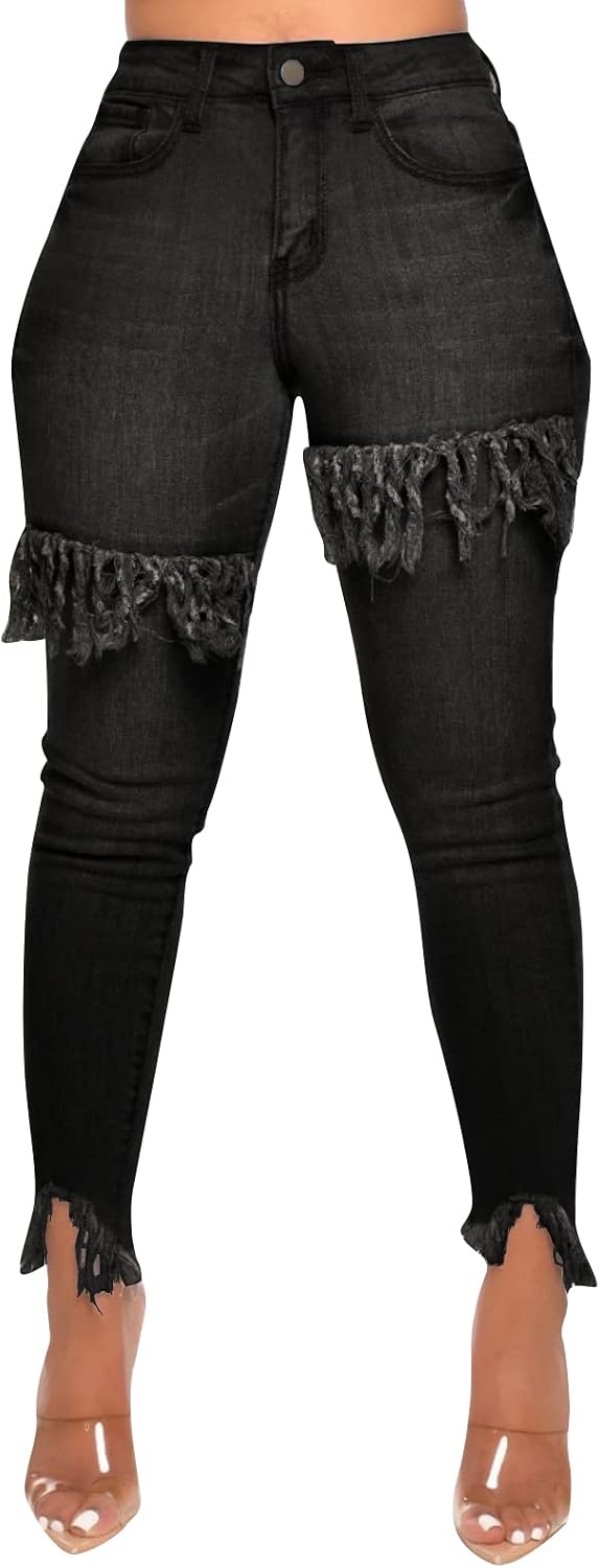 FairBeauty Ripped Skinny Jeans