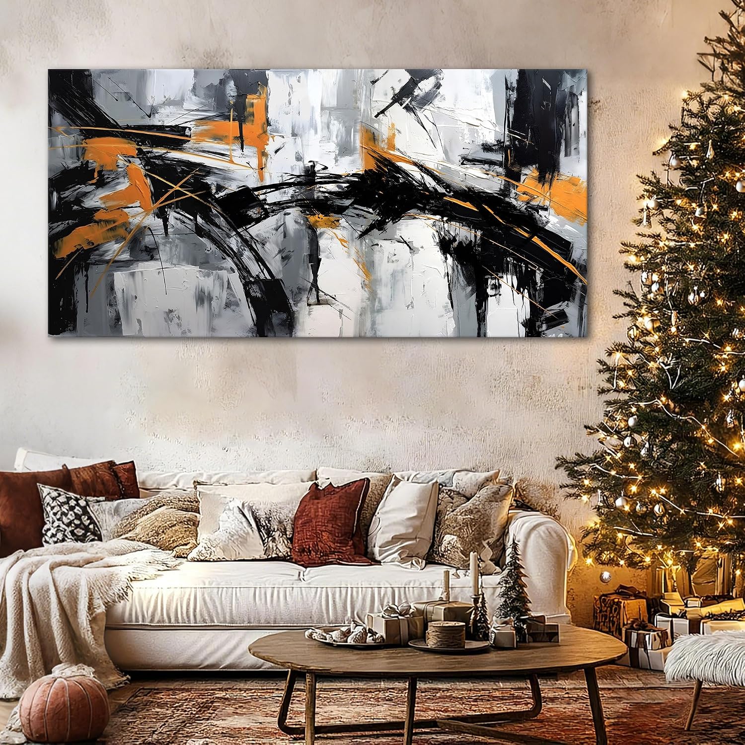 Large Black Framed Canvases