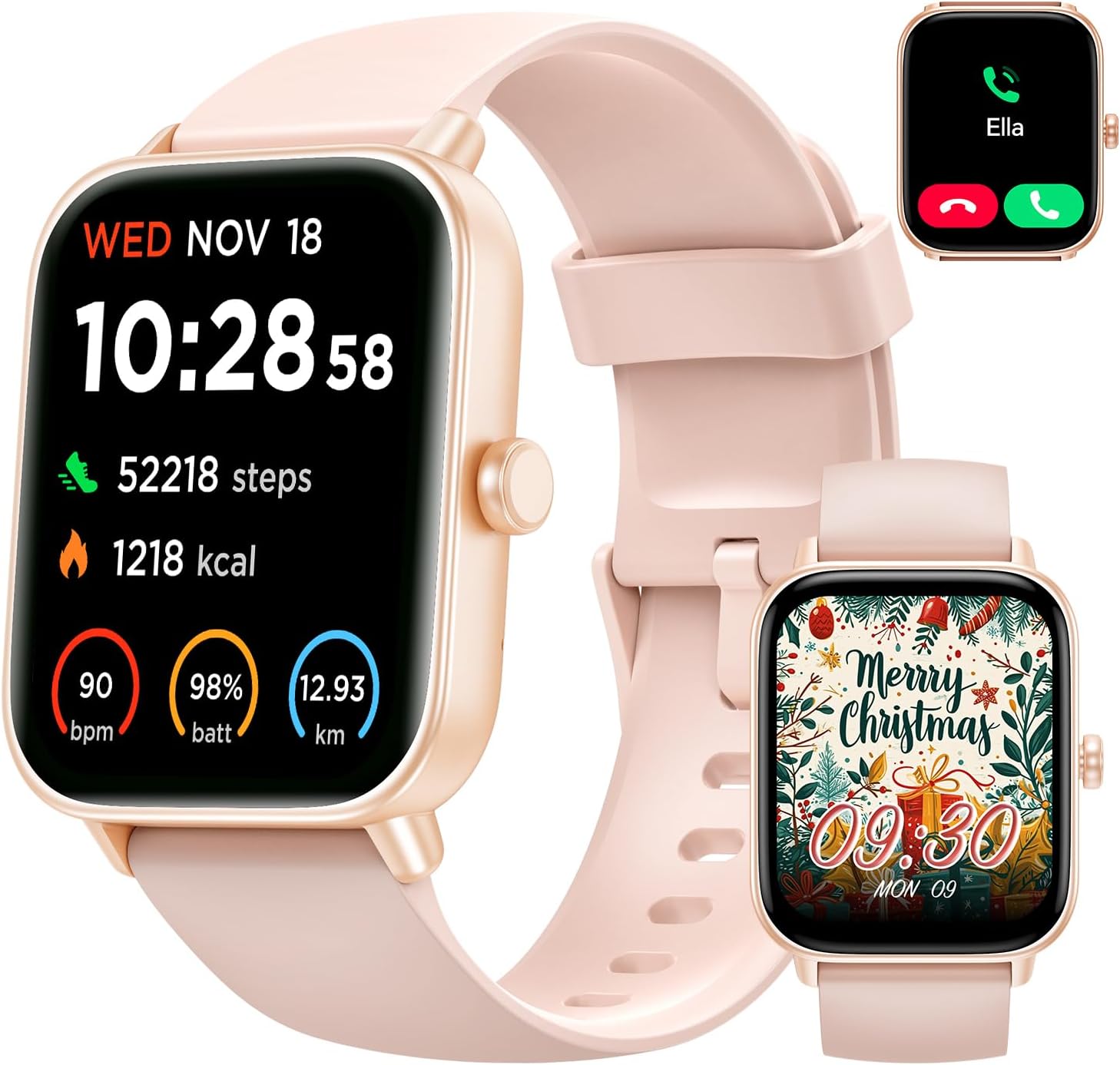 WNH Smart Watches for Women (Pink
