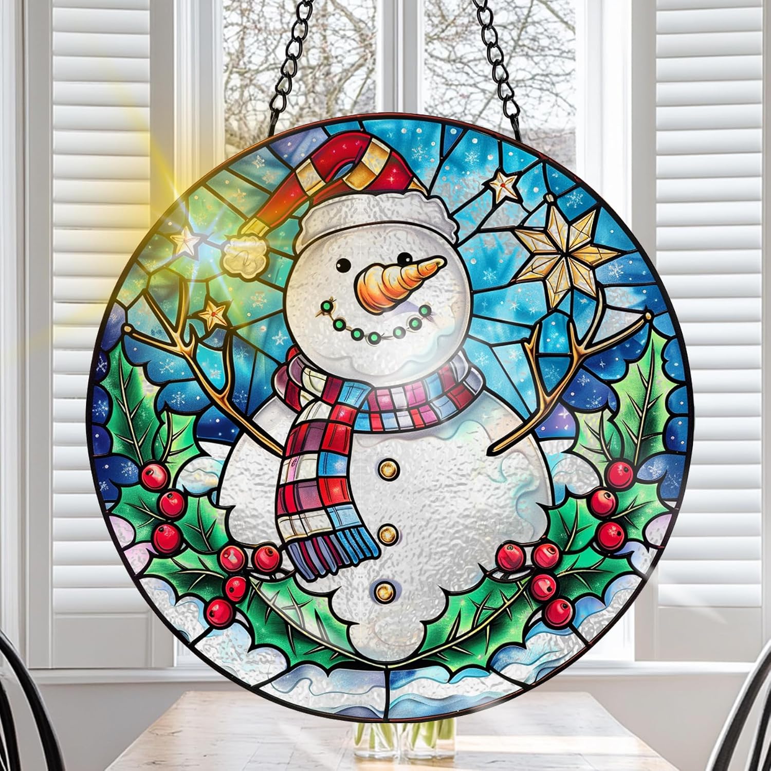 VAIIEYO Stained Glass Sun Catchers