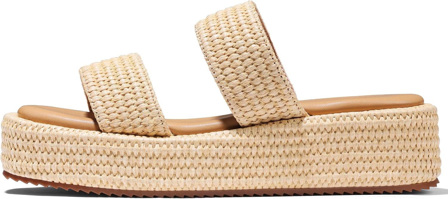 Erocalli Raffia Wedge Sandals