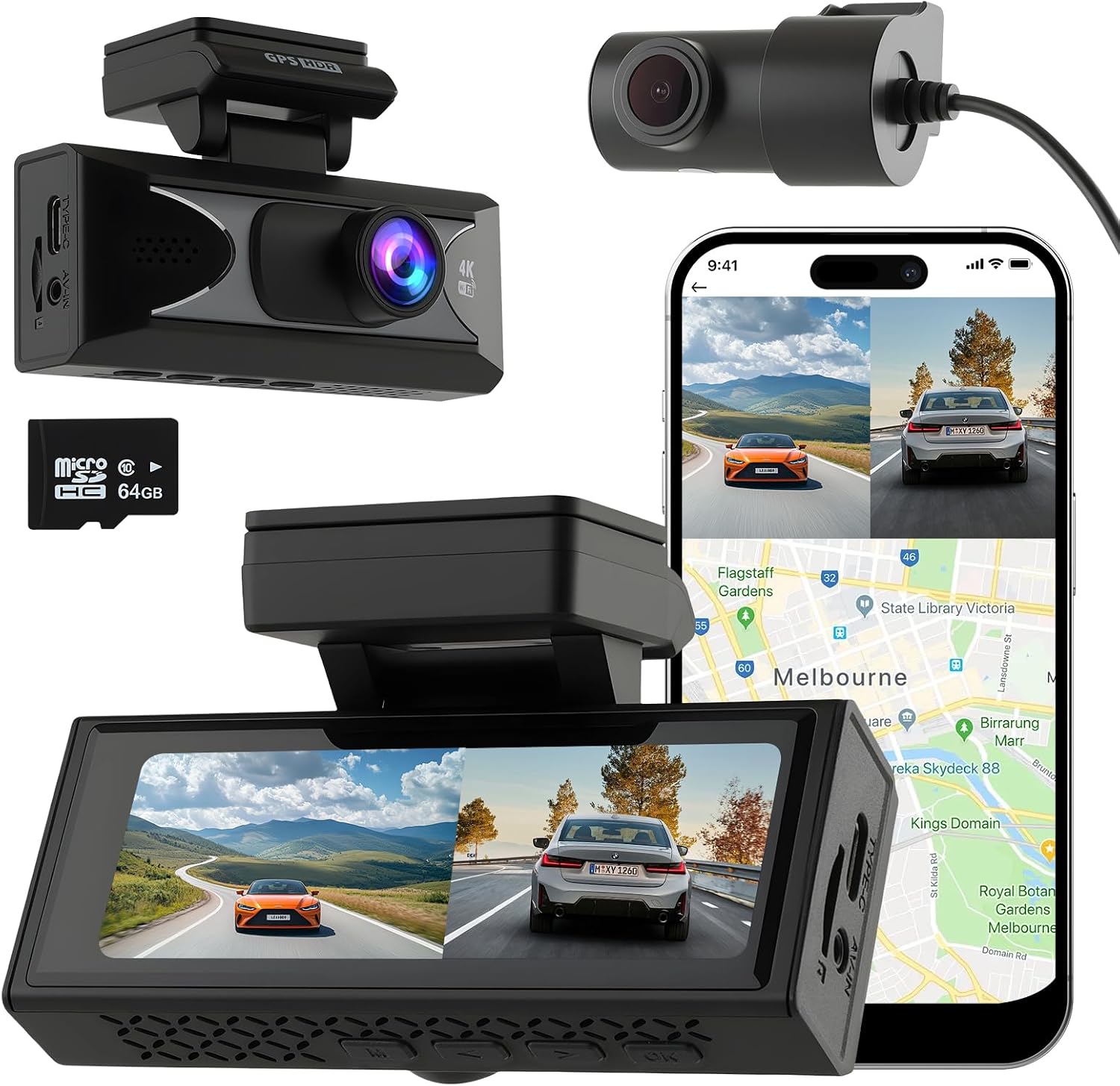 OBVADE 4K Dash Cams