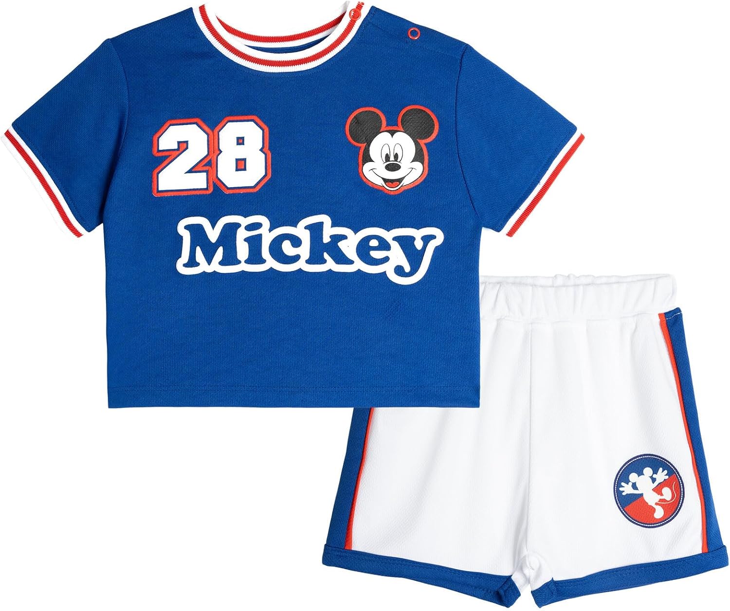 Disney Baby Athletic T-Shirt & Shorts Set Newborn to Infant Sizes (Newborn - 24 Months)