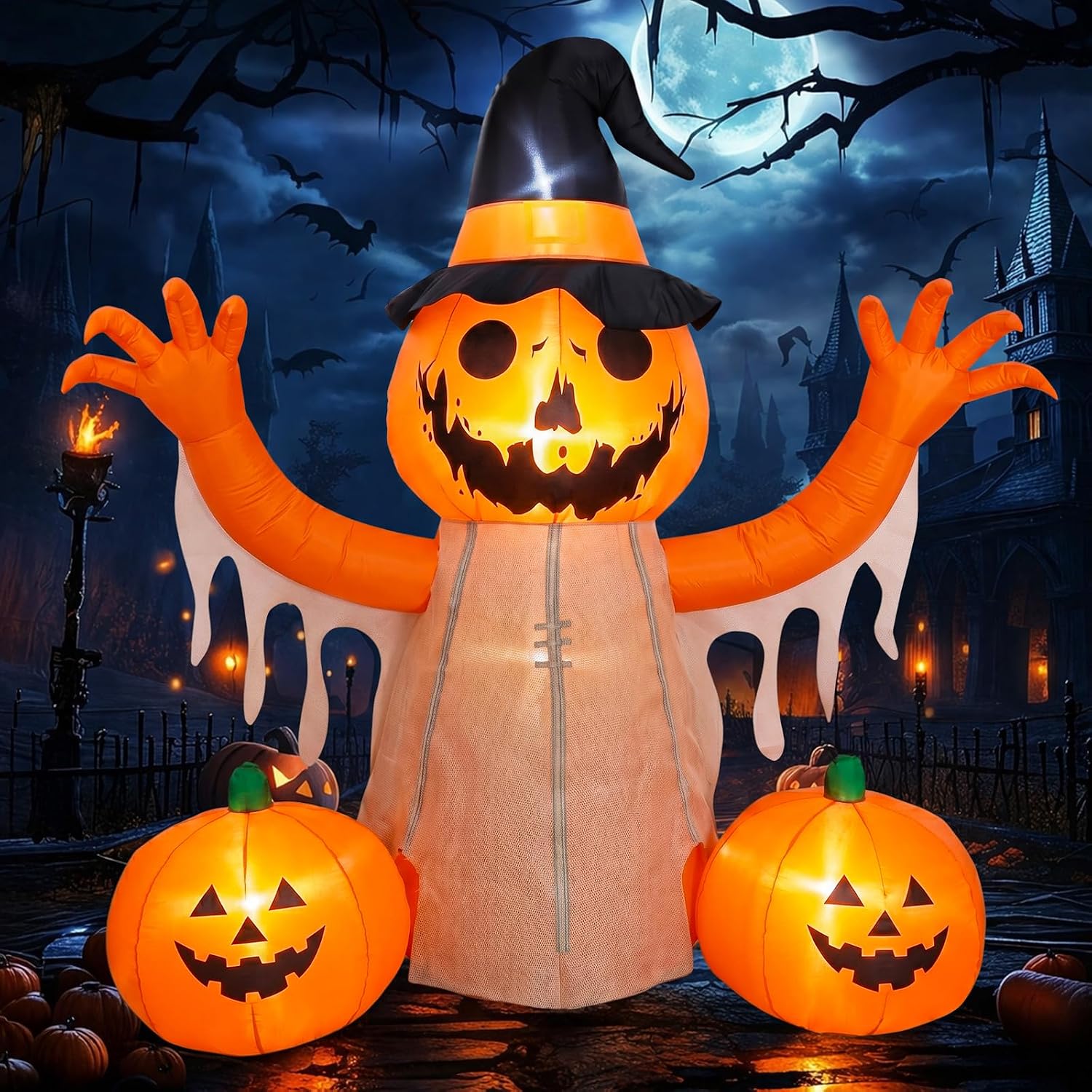 Halloween Pumpkin Scarecrow Inflatables