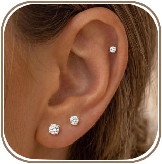 Flat Back Stud Earrings