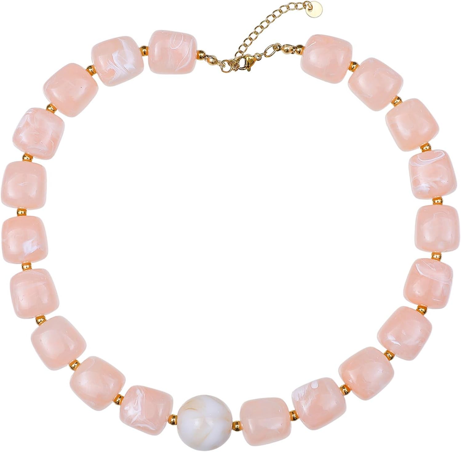 Resin Beaded Choker Necklaces