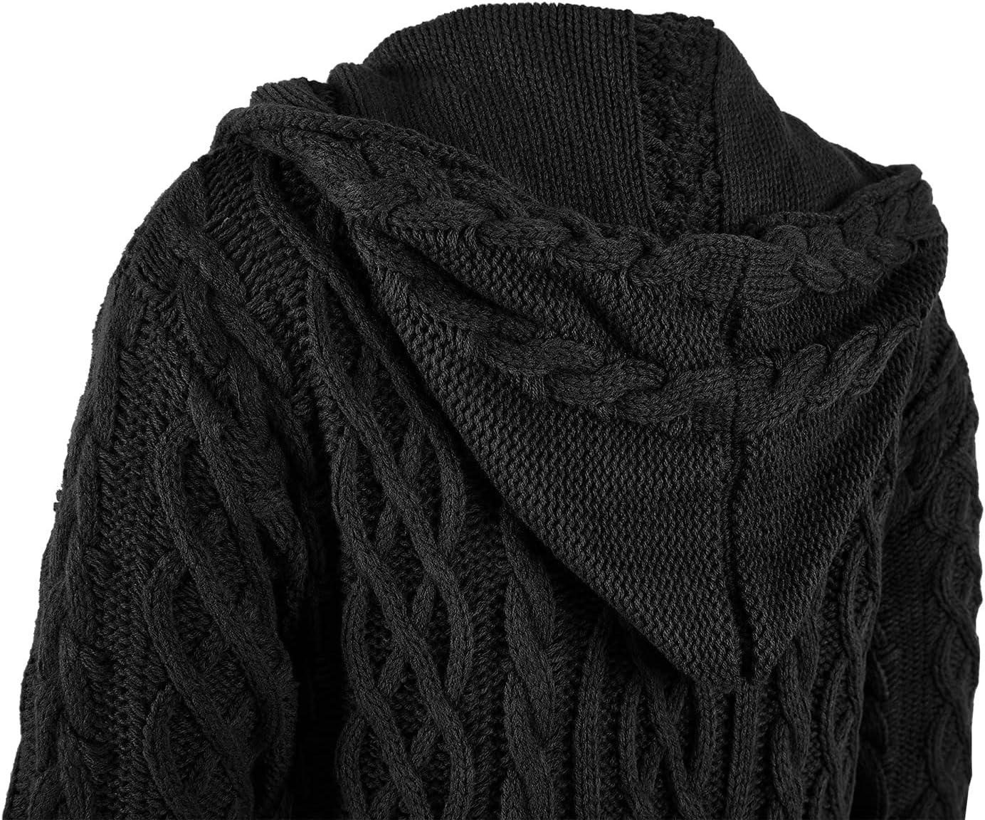 NIUBIA Cable Knit Hooded Cardigans