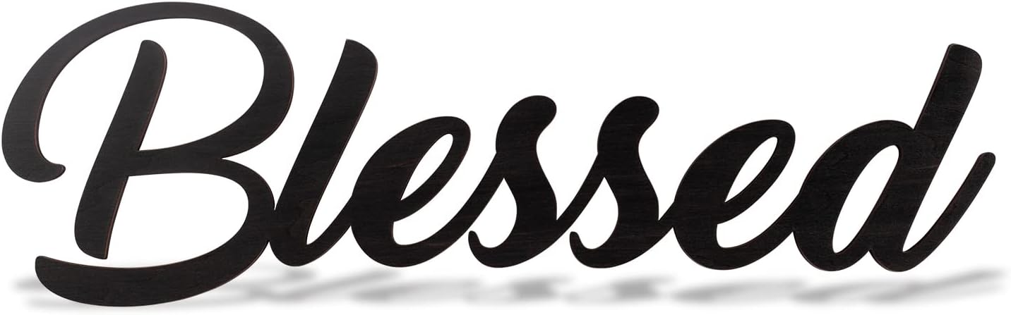 ADDMES Blessed Wood Signs