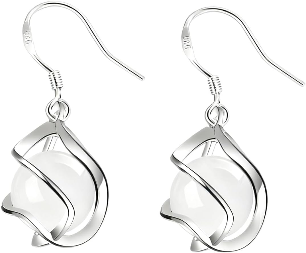 Sterling Silver Cubic Zirconia Drop Earrings