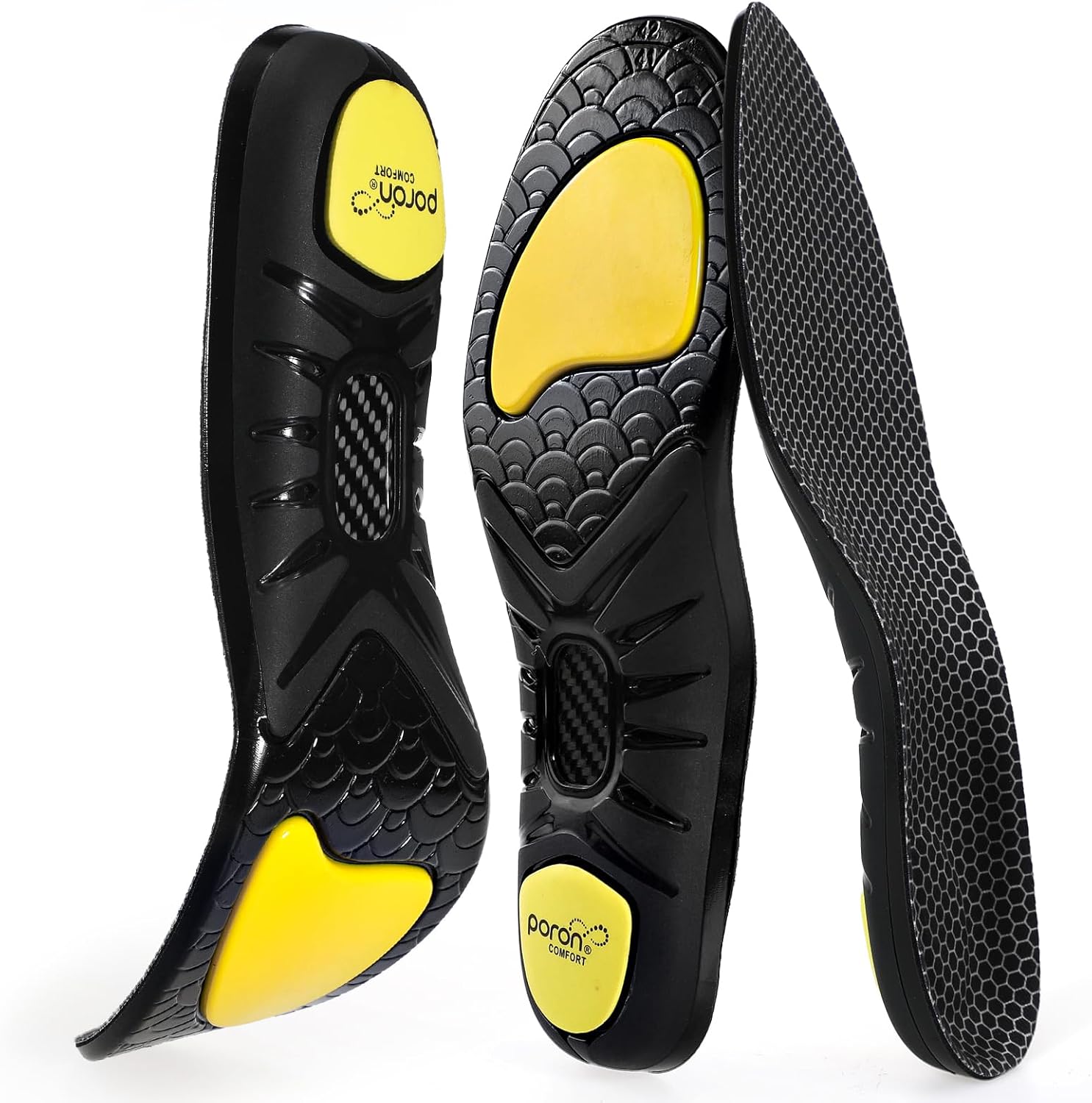 XINIFOOT Carbon Fiber Arch Support Insoles