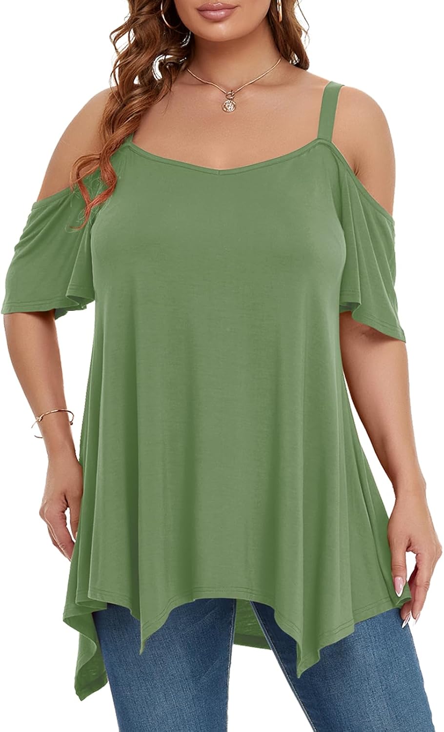 LARACE Cold Shoulder Tunics