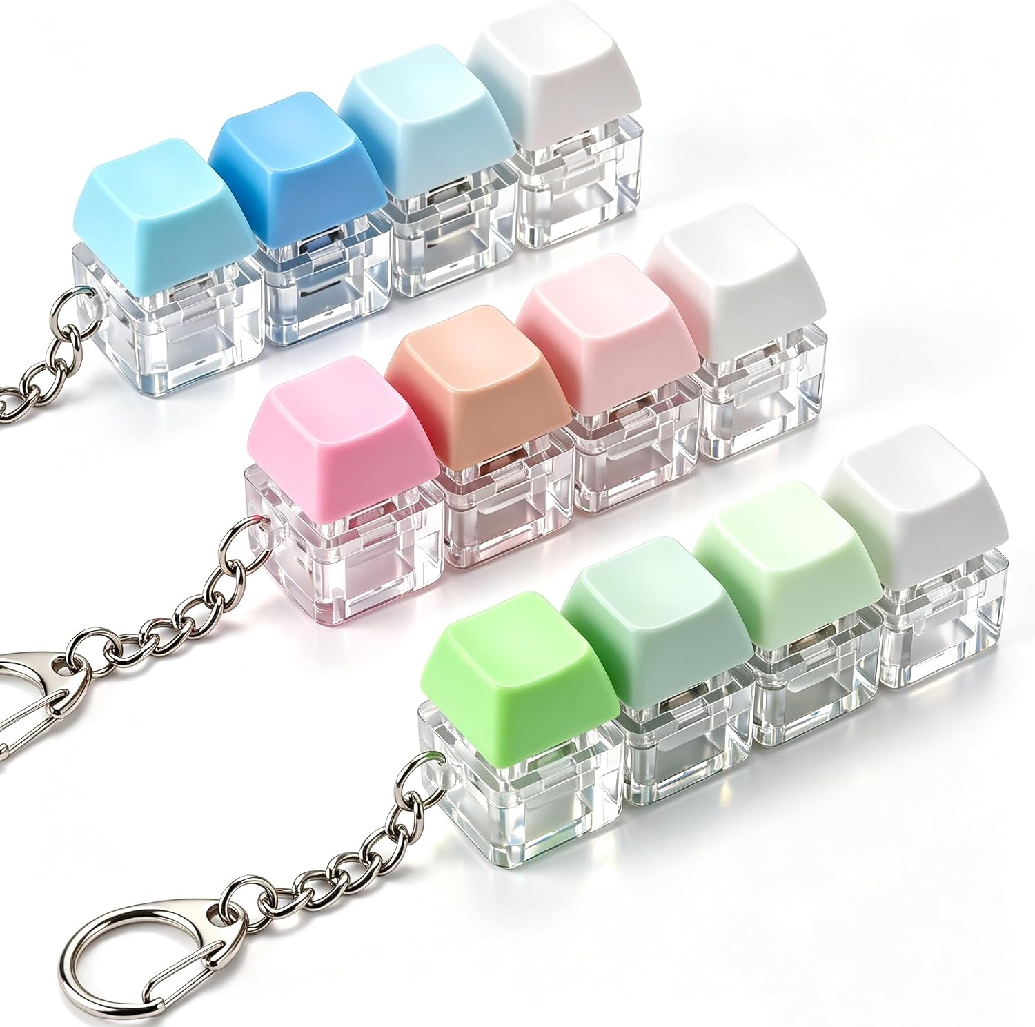 Ynipanda Keyboard Fidget Keychains