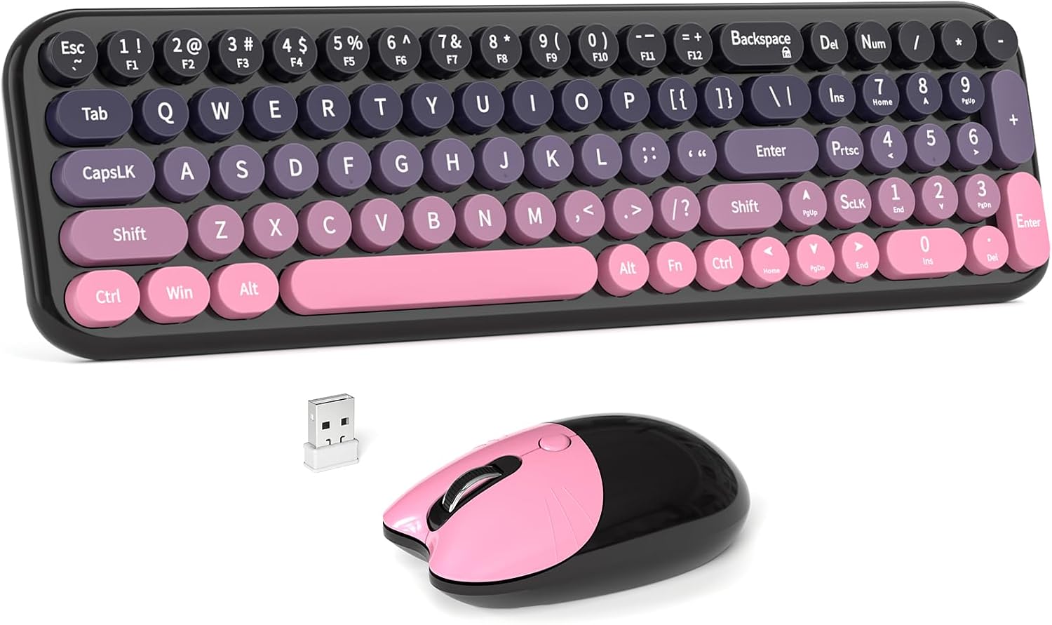 MOWUX Wireless Keyboard Mouse Combos