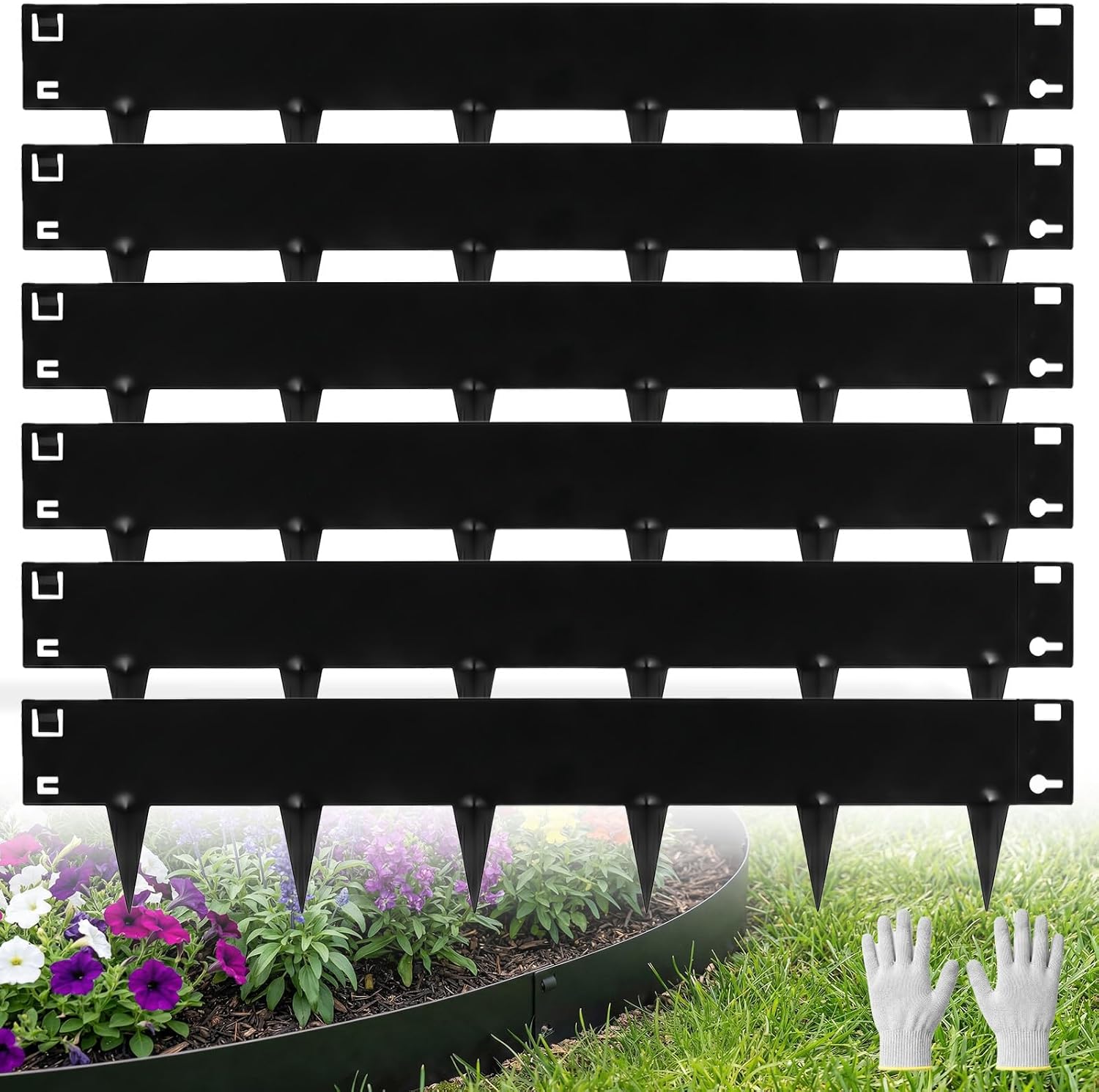 Galvanized Steel Landscape Edging (6-Pack