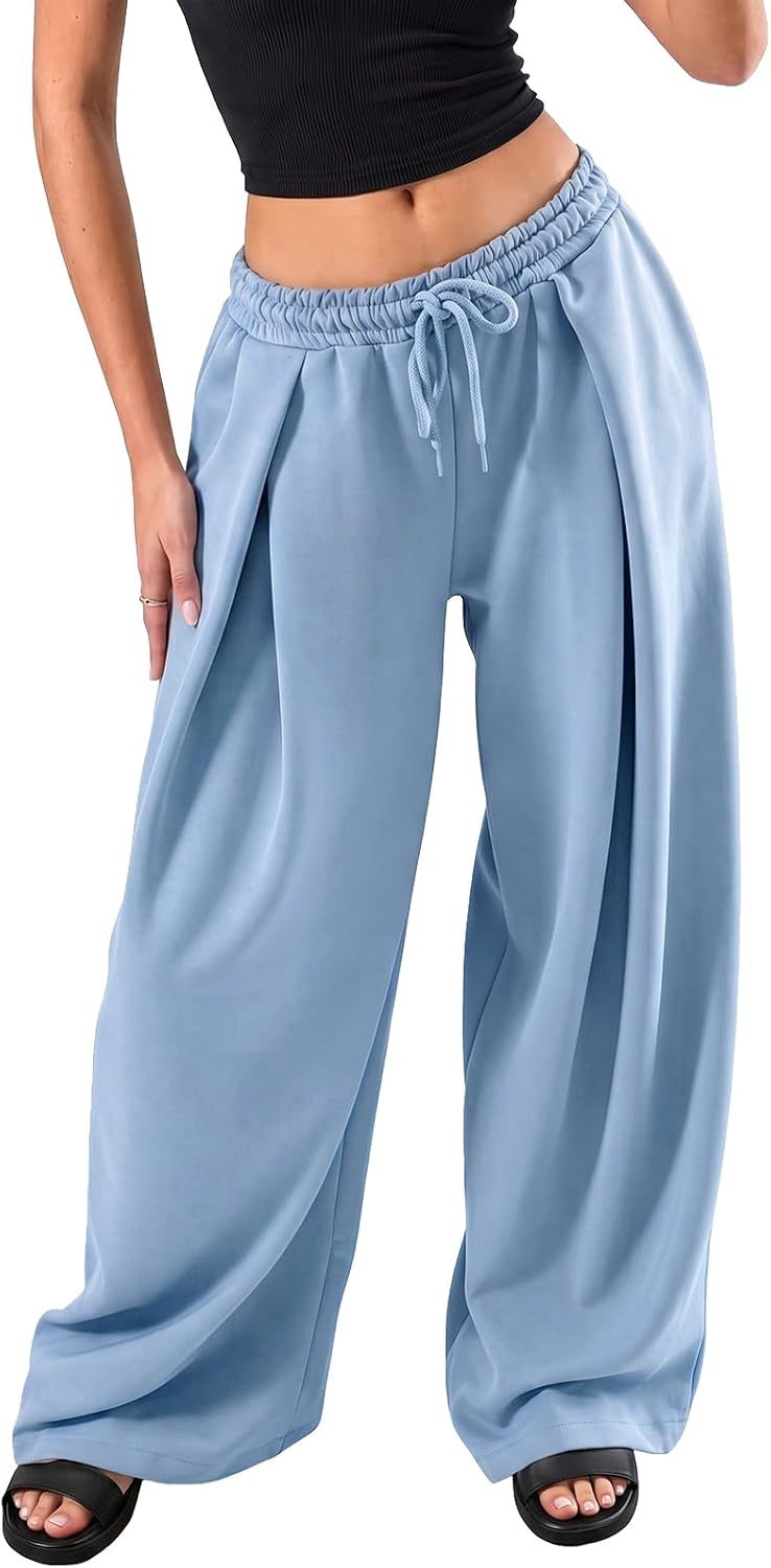 Fisoew Wide Leg Sweatpants