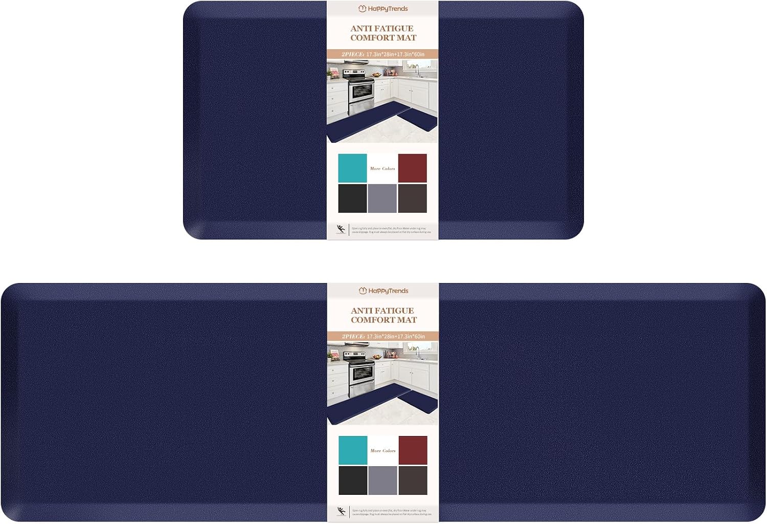HappyTrends Cushioned Anti-Fatigue Kitchen Mats