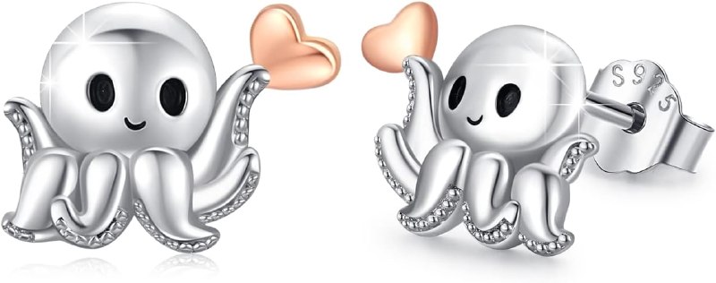 TUGHRA Octopus Stud Earrings