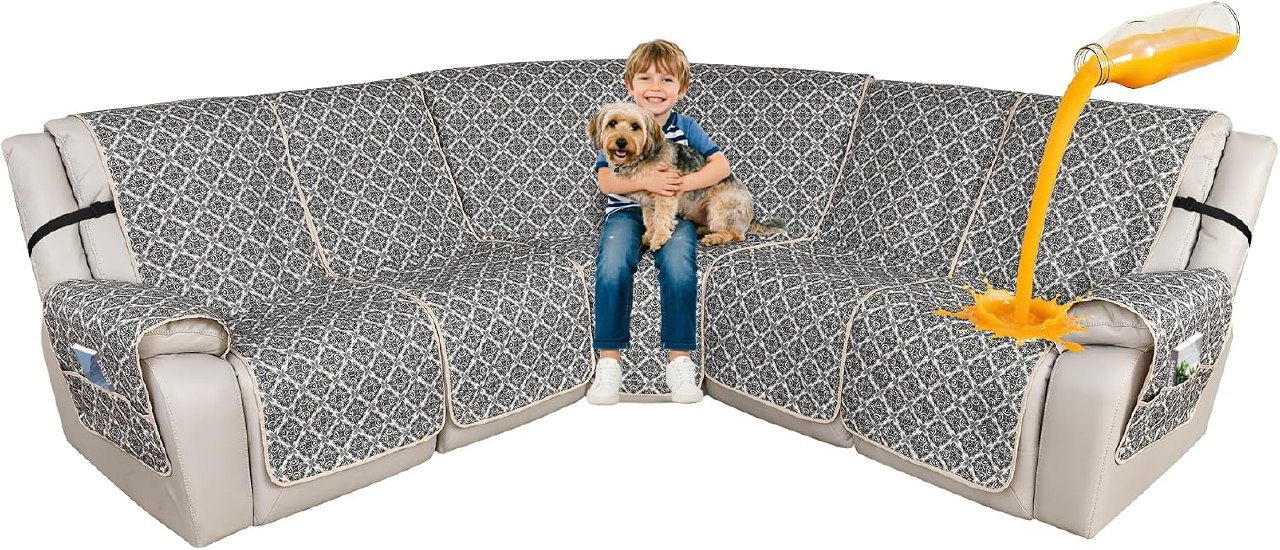 ALIECOM L-Shaped Sectional Couch Covers