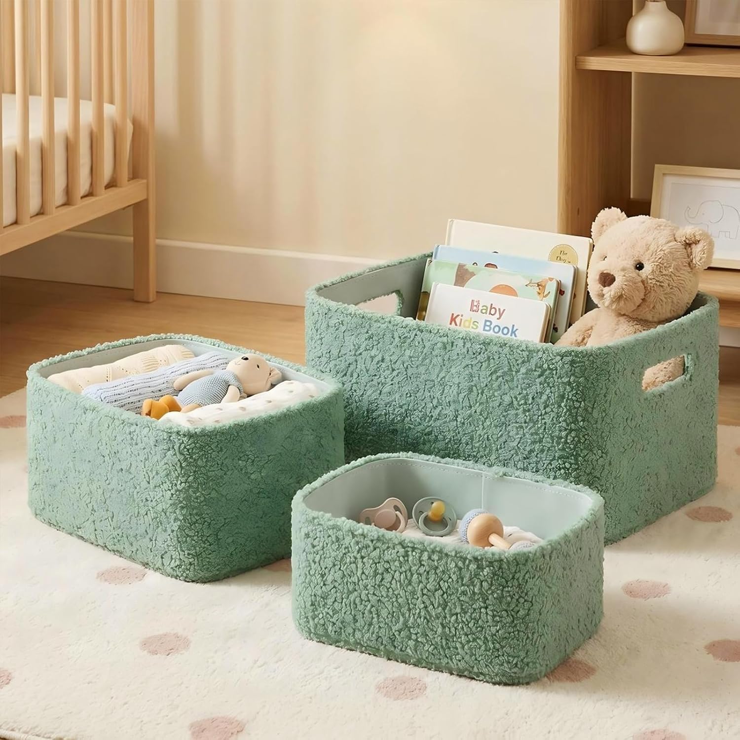 TeenyLandy Boucle Storage Baskets