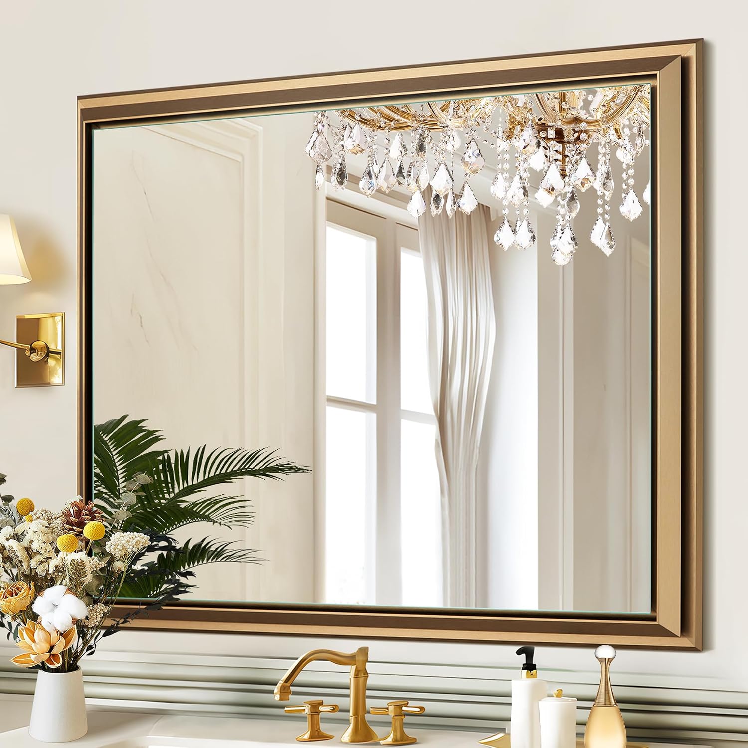 Gold Bathroom Vanity Mirrors