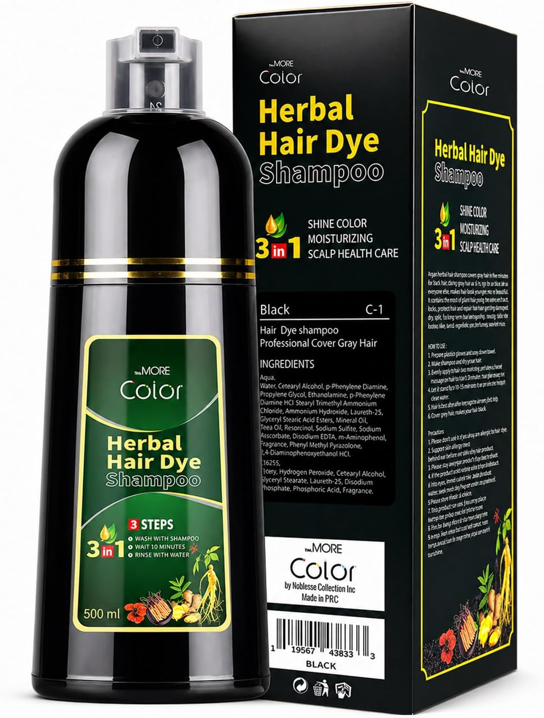 Hair Dye Shampoos (Black