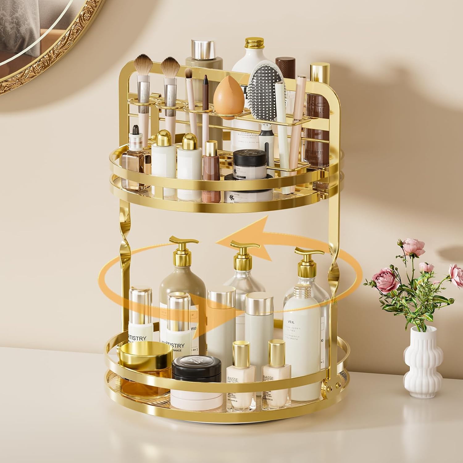 360 Rotating Makeup Organizer,Perfume Organizer, Bathroom Counter Organizer
