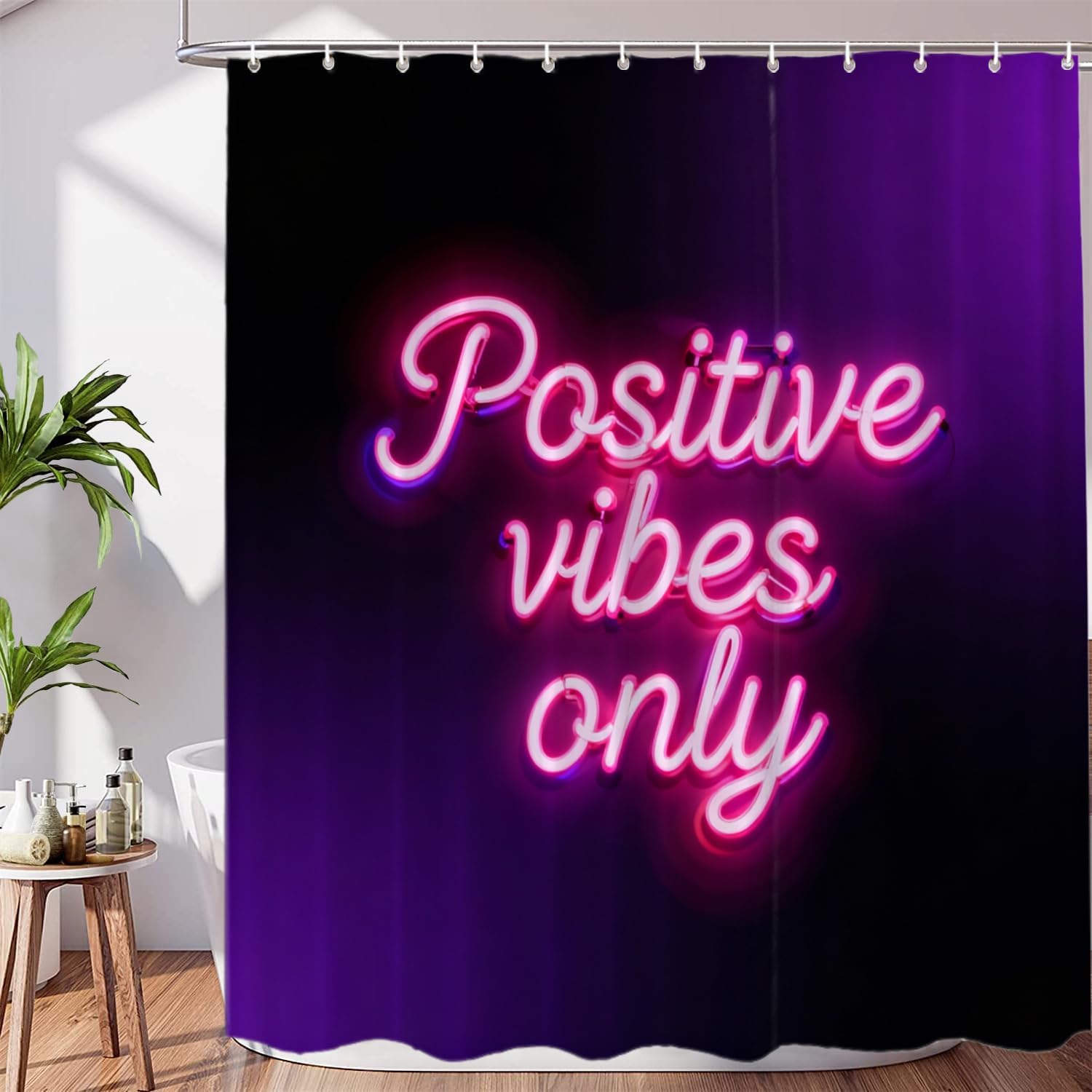 Good Vibes Only Shower Curtains