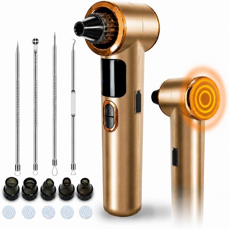 Heated Blackhead Remover Vacuums (Gold