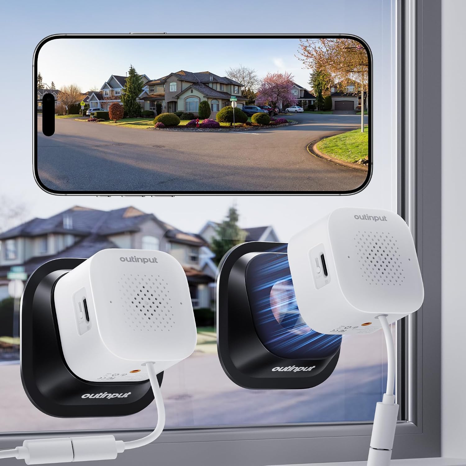 Outinput 2K Window Security Cameras