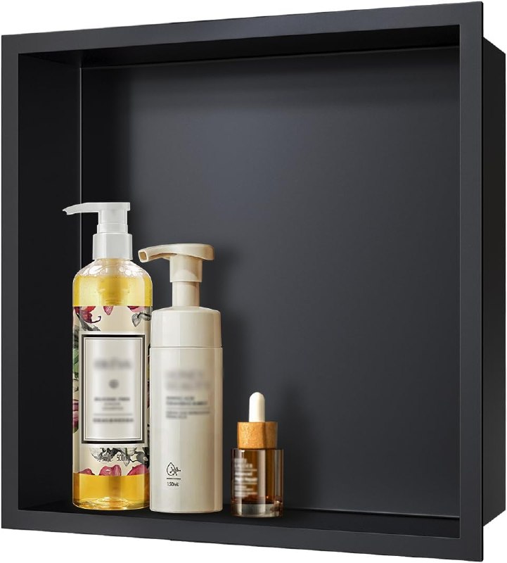 Merranox Matte Black Shower Niches
