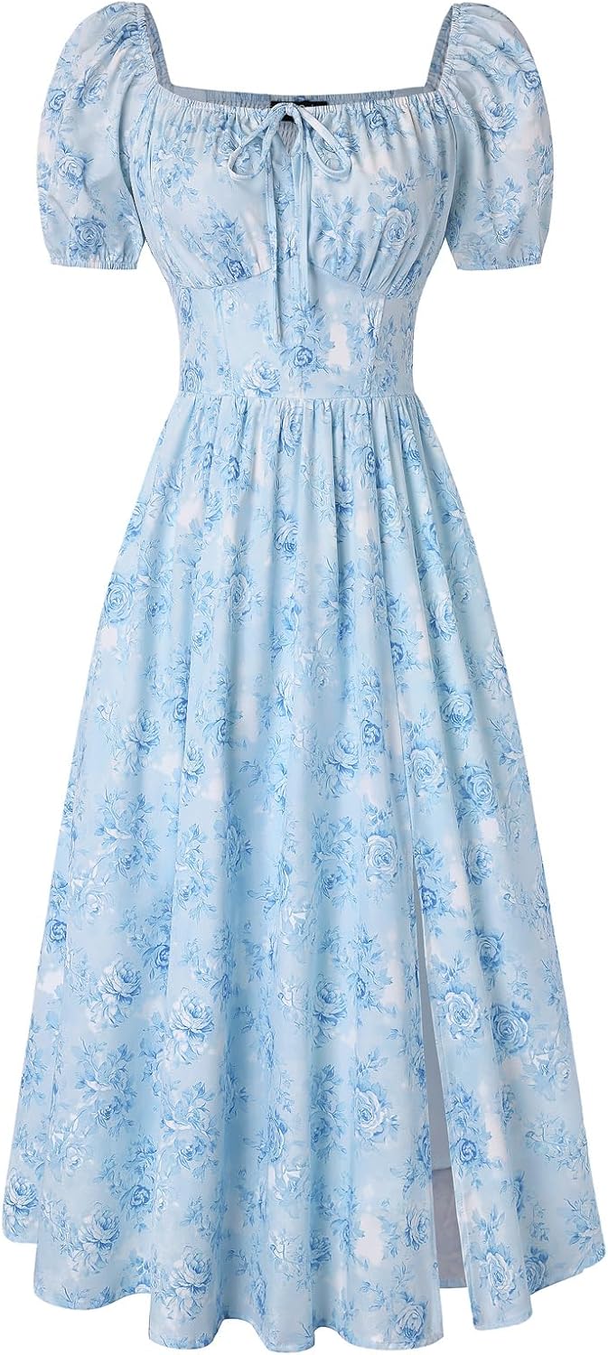 Scarlet Darkness Floral Corset Dresses