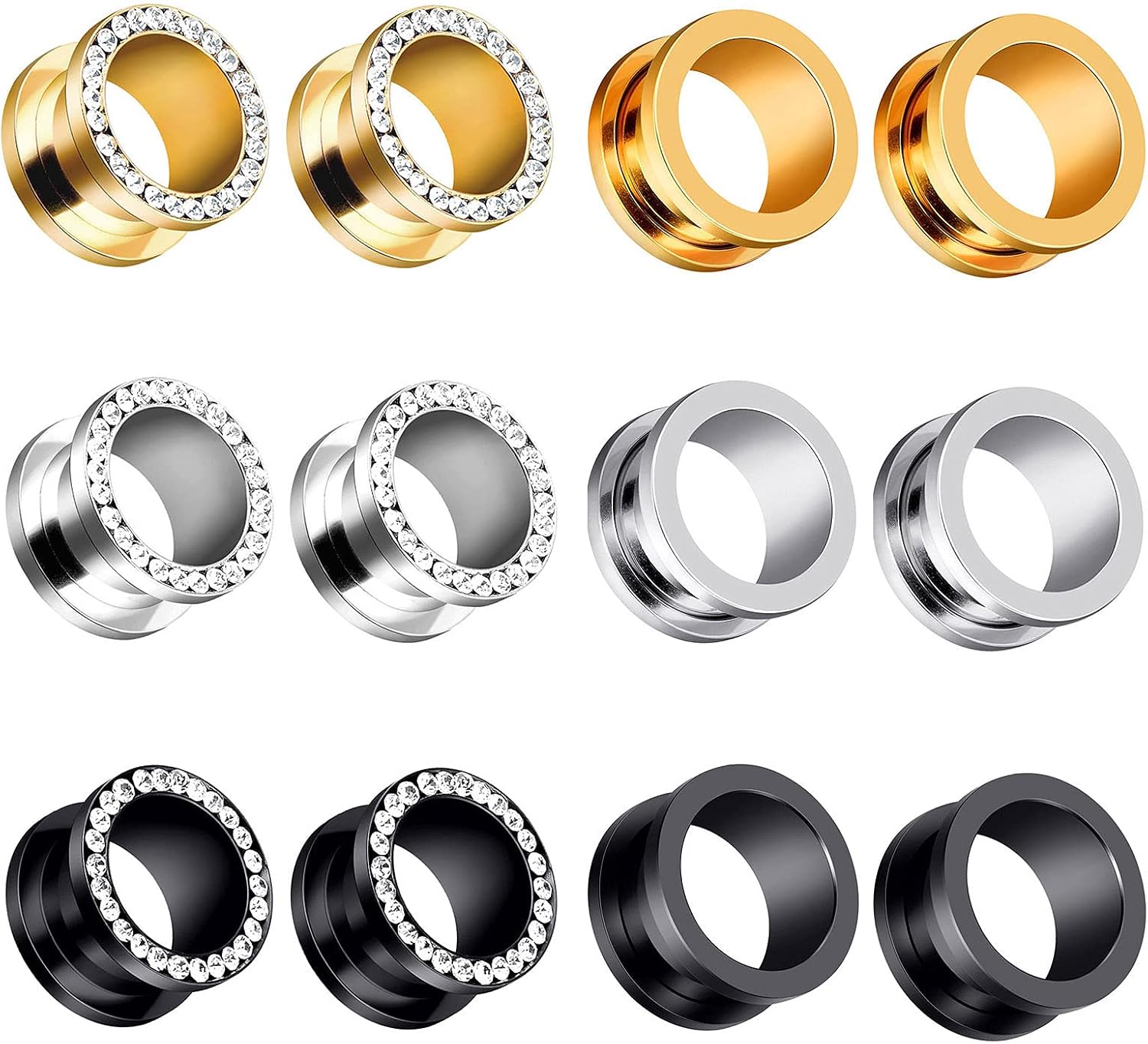 YOFANST Stainless Steel Ear Tunnels