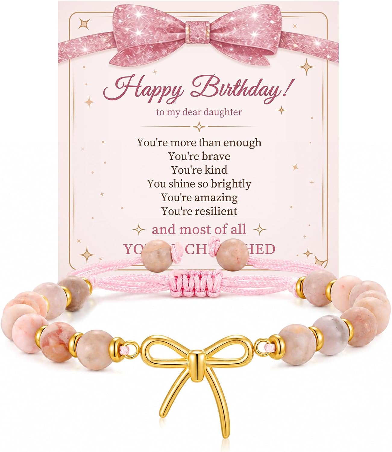 KSF Bowknot Beaded Bracelets