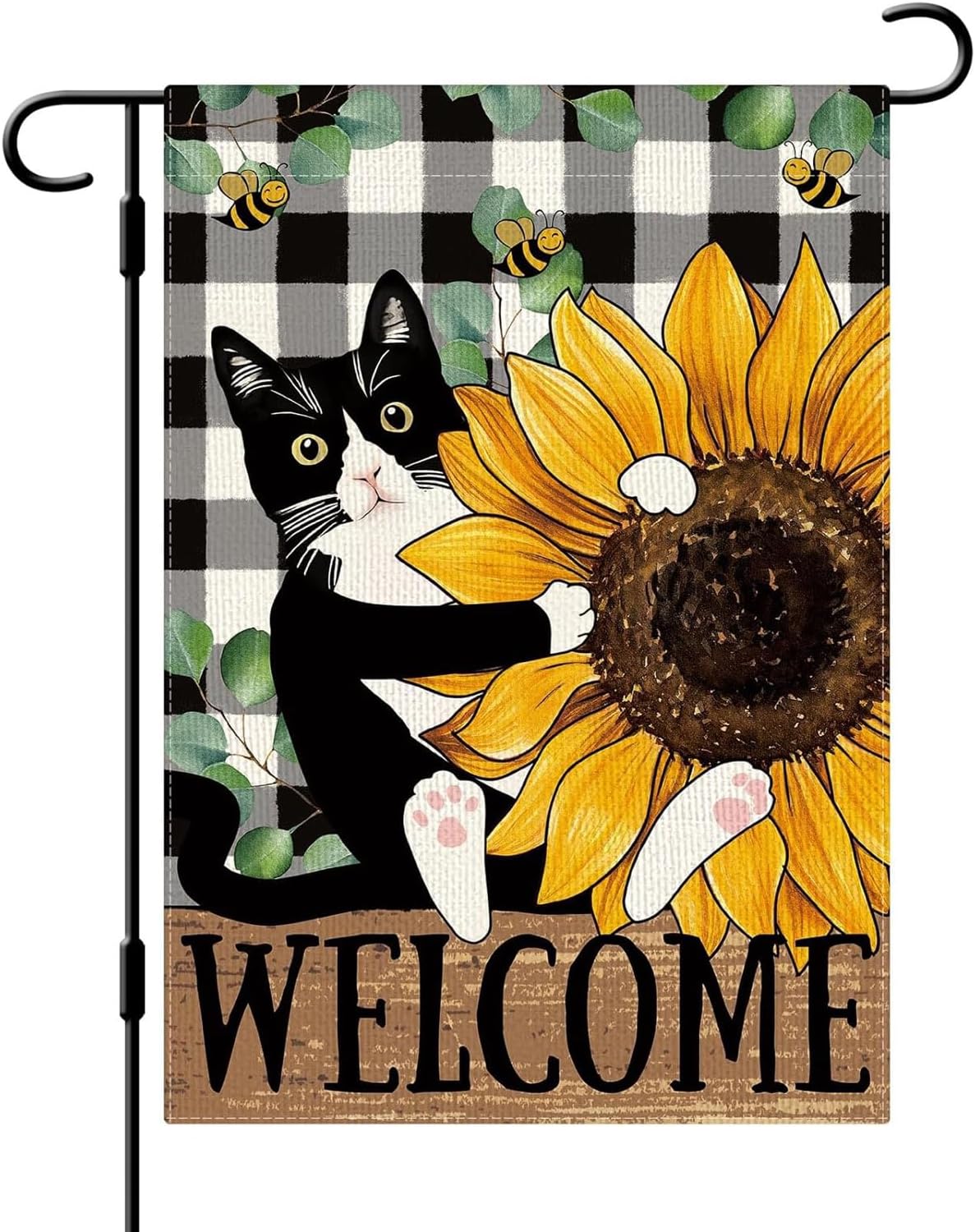 Tuxedo Cat Garden Flags