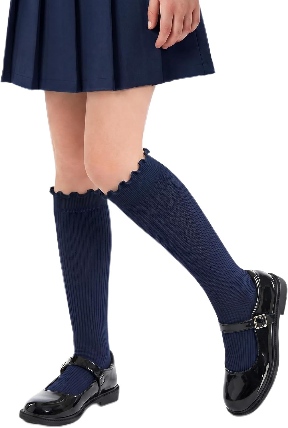 Girls Cotton Knee-High Socks