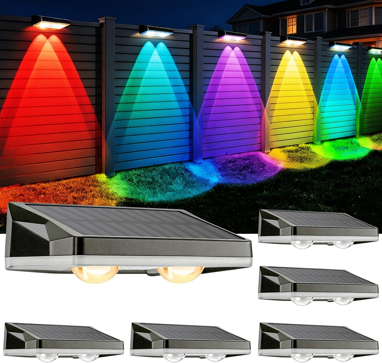 Qirveo Solar Fence Lights